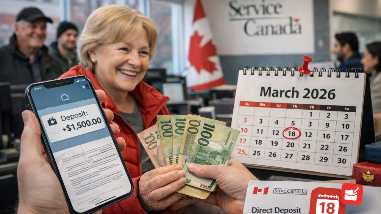 Service Canada $1,500 Benefits Arrive Faster From March 18, 2026 With Deposit Updates